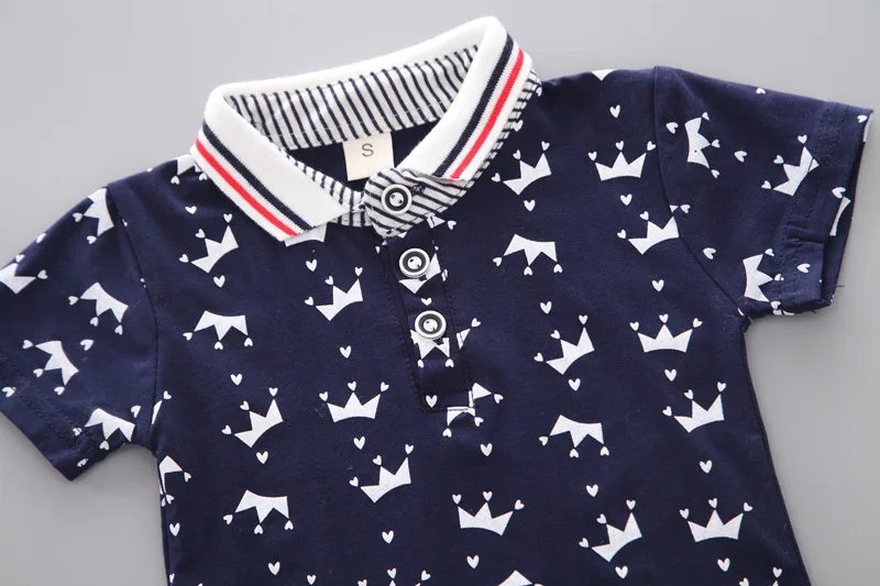 Комплект одежды для маленьких мальчиков, летняя хлопковая футболка с короткими рукавами + шорты, детские костюмы для мальчиков, одежда для