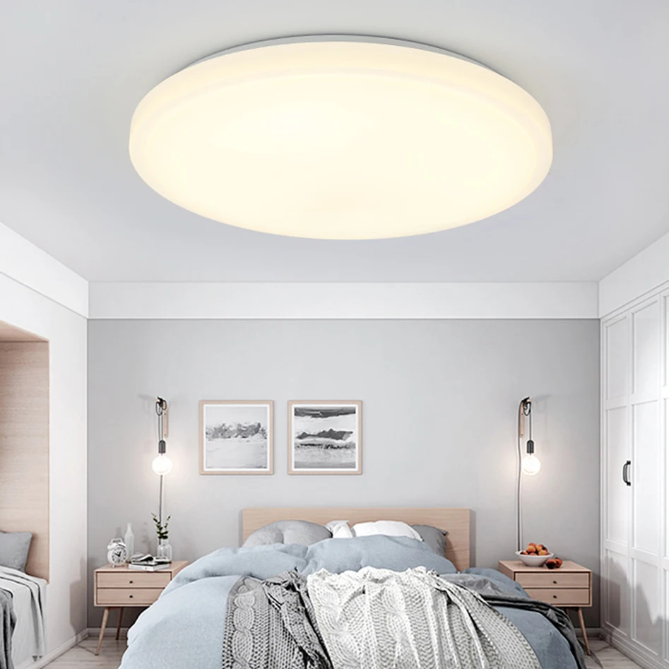 

AmmToo LED Ceiling Lights 18W 24W Fixture Modern Lamp Living Room Bedroom Kitchen Lighting Surface Mount Ceiling Light For Home