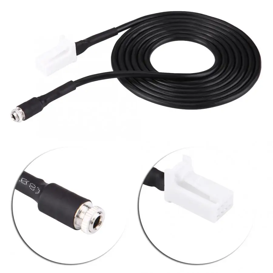 

Car Audio AUX Auxiliary Adapter Cable 8 Pin Plug for Suzuki HRV Swift Jimny 57.9inch Black Plastic Metal Electronics Accessories