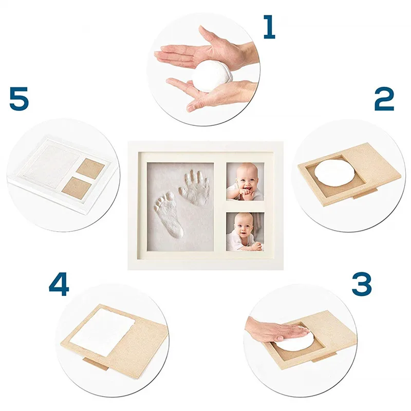  Baby Handprint footprint frame Newborn footprint kit Footprint child Special gift for births and ba