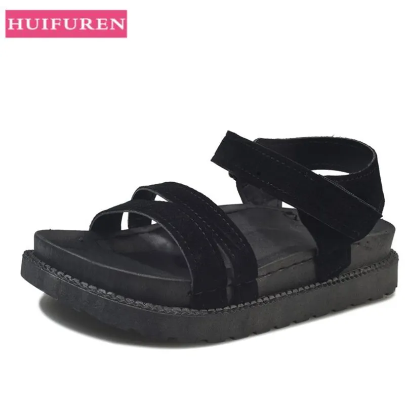

Women Casual Sandals New 2019 Summer Shoes Woman Fashion Platform Sandal Black Khaki Color Female Beach Slides EU35-40 SH022305