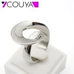 New Fashion Rings For Women Screw pattern Rings 316L Stainless Steel& Metal Silver Ring Women Jewelry K10026