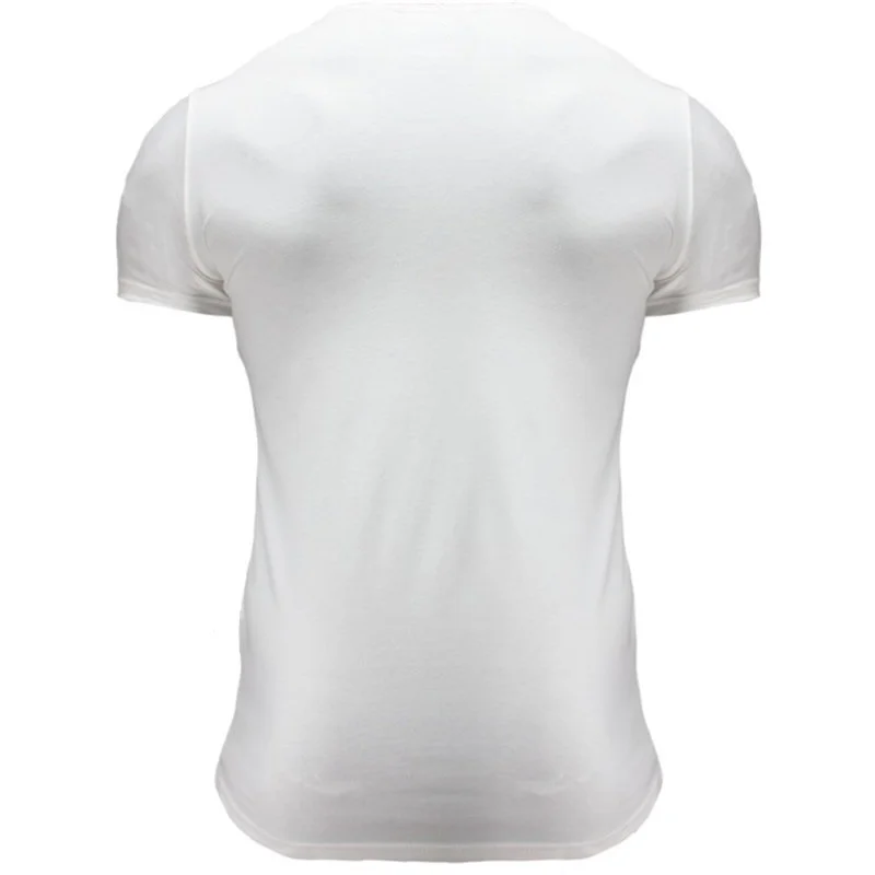 Мужская футболка с коротким рукавом для фитнеса, бодибилдинг, тренировка, эластичность, фитнес-зал, мужские футболки для бега