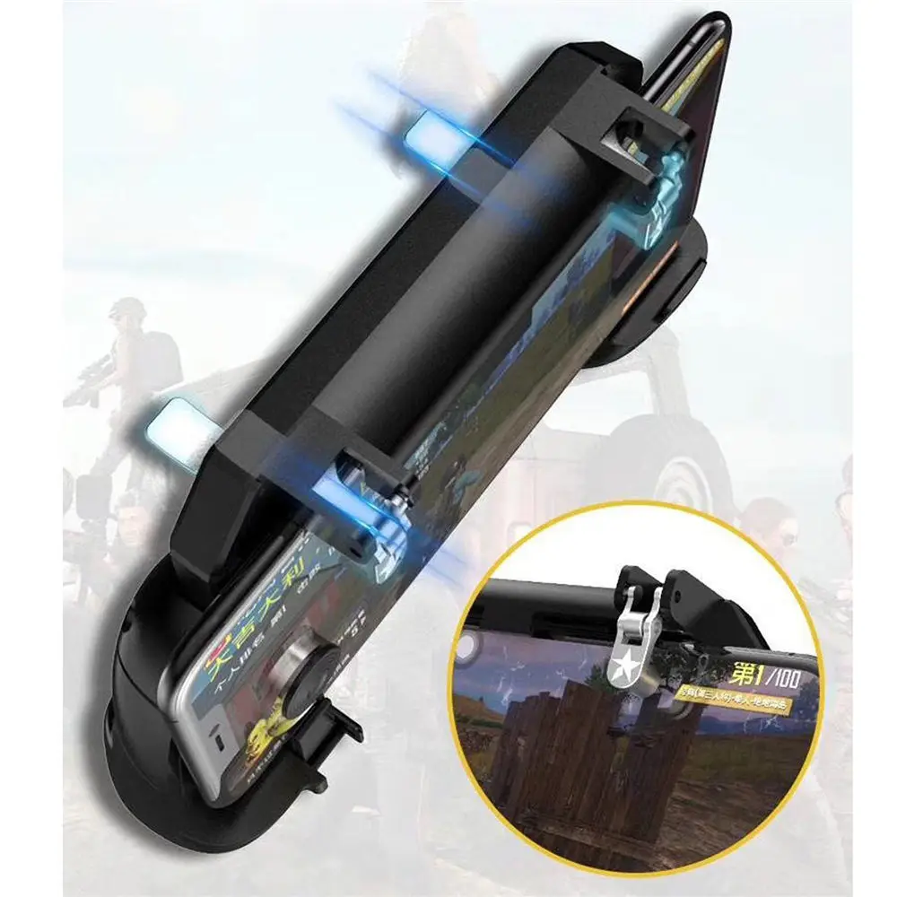 Universal mobile game controller phone gamepad grip with joystick free fire button for PUBG Android