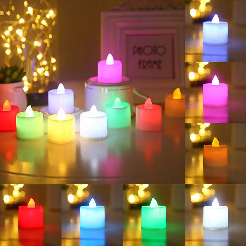 

Battery Candles. Festival Promotional 5PCS New Party LED Lights Flashing Operated Candles 9Colors Decor