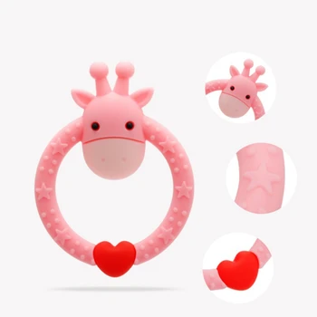 

Teethers Toys Baby Animal Shape Teethers Bpa Free Children Baby Silicone Cartoon Animal Teethers Training Toys