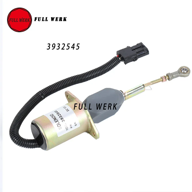 3932545 Fuel Shutoff Shut Down Solenoid Valve 12V SA 4639 12in Valves