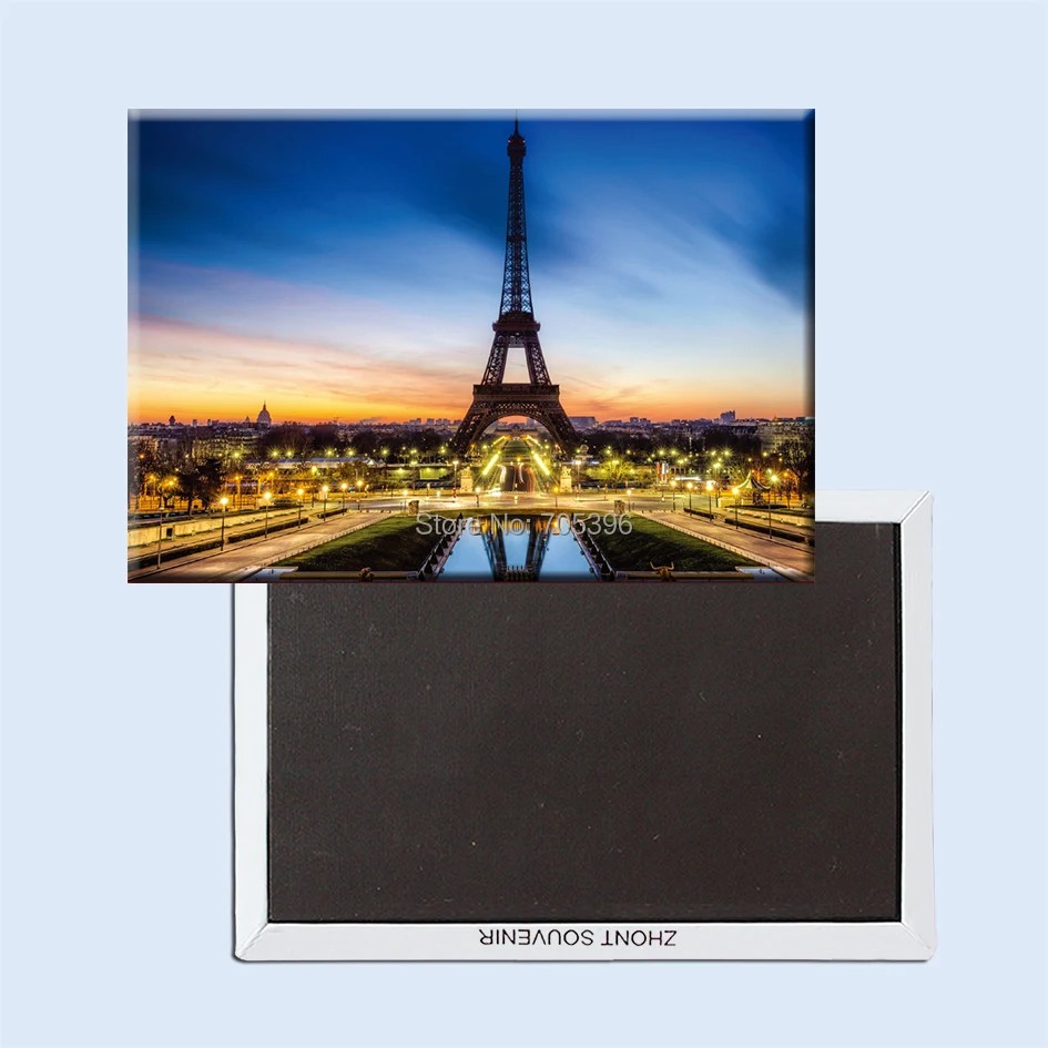 

Paris Eiffel travel View,Tourist Souvenir Rigid Fridge Magnets 20945