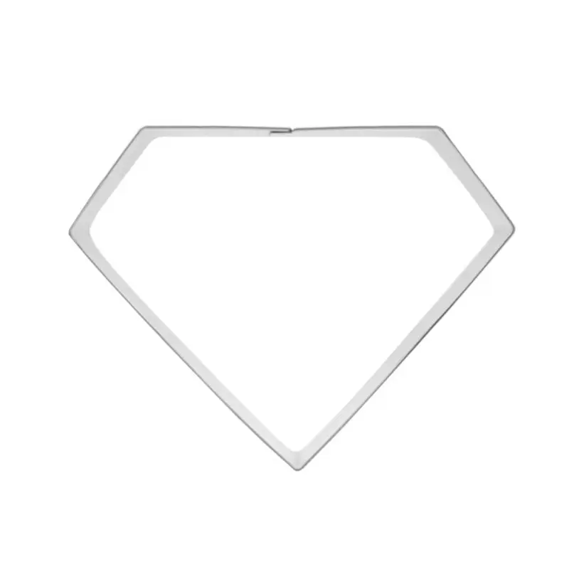 

Diamond Stainless Steel Biscuit Pastry Cookie Cutter Cake Baking Mold DIY Pastry Sugar Fondant Decorating Mould