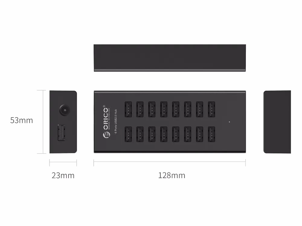 ORICO H1613 портативный usb-разветвитель 16 портов USB2.0 концентратор USB порт USB концентратор с 12V2A адаптер питания для Apple Macbook ноутбук ПК планшет