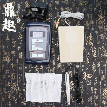 

Permanent Makeup Cosmetics Tattoo Set with 1 Rotary Tattoo Machine Pen Complete Tattoo Kit With 5pcs disposable needles PTM3107