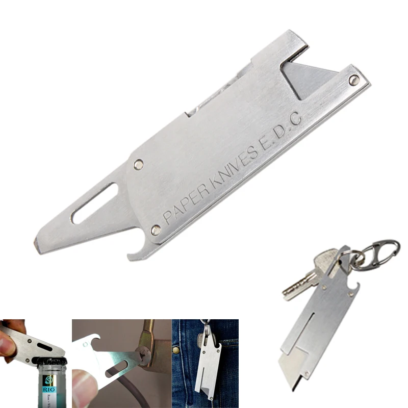 

multipurpose paper knife cutter Utility blade pocket tool cut multi parcel letter open multifunction package opener sharp razor