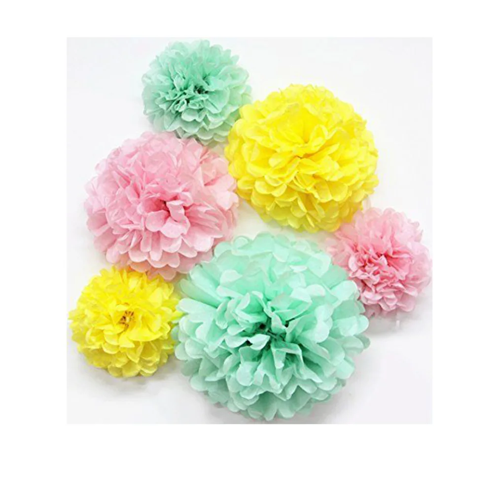 6pcs (Mint Pink Yellow) 6