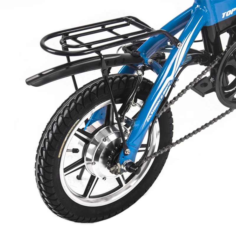 Excellent Richbit 250W 36V 10.2Ah City Portable Folding Electric Bicycle Frame Inner Removable Battery Relased 14 Inch Mini Folding eBike 5