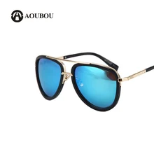AOUBOU, Модные женские солнцезащитные очки в стиле ретро Овальный металлический каркас звезда Стиль женские солнцезащитные очки UV400 Gafas De Sol Mujer 6141