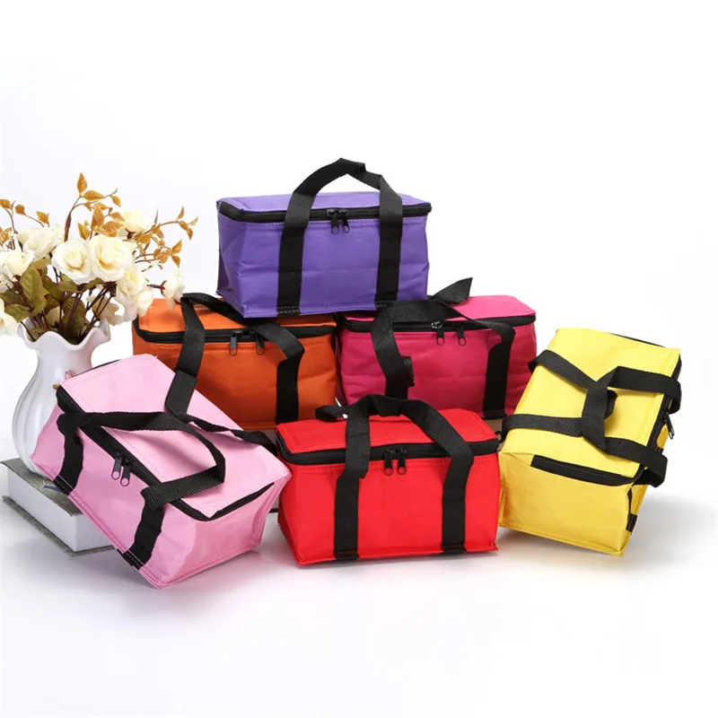 

Litthing Travel Oxford Tinfoil Insulated Cooler Thermal Picnic Lunch Bag Waterproof Tote Lunch Bag for Kids Adult