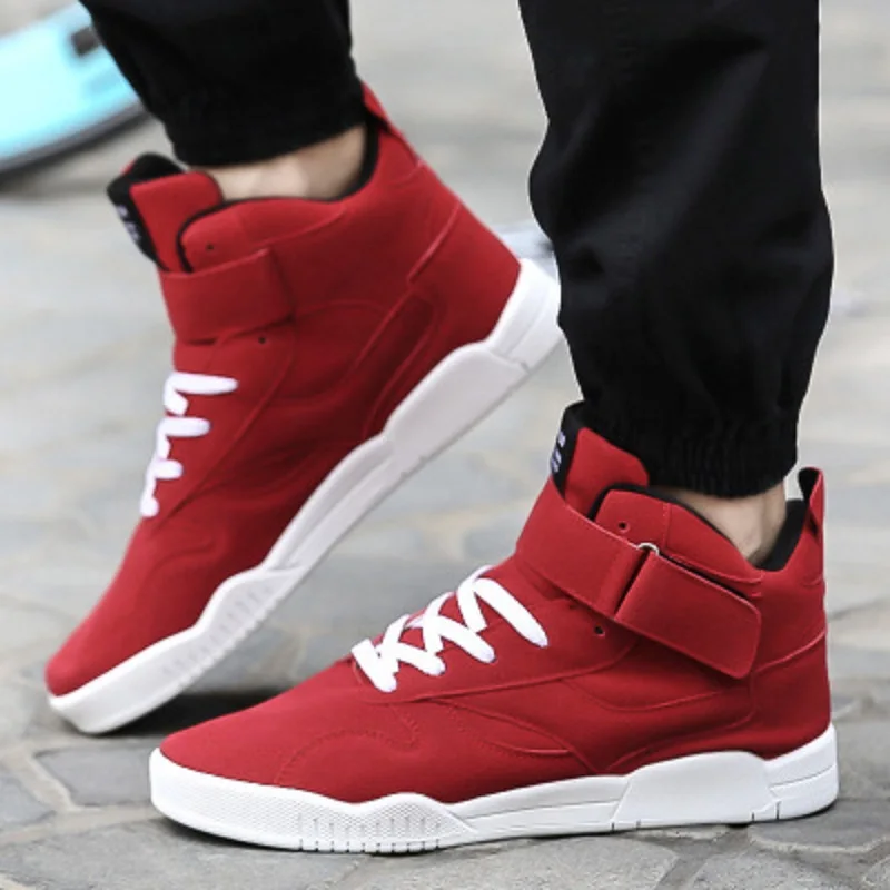 

Spring and autumn men's simple casual high-top shoes Korean version of the single shoes British tide shoes popular men's shoes