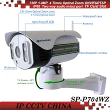 SunEyes SP-P704WZ 720 P Зум Беспроводной Wi-Fi Ip-камера, открытый с TF/Micro SD Слот PTZ Pan Tilt Zoom ИК ночь 100 М