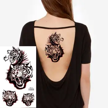 

1pcs Temporary Tattoo Tiger Women Men Tattoo Sticker Cool Body Art