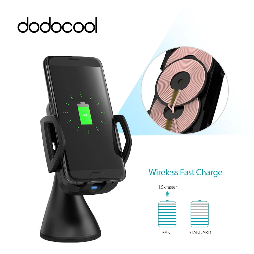 imágenes para Dodocool 10 W 3 Bobinas Qi Inalámbrico para Coche Cargador de Muelle de Carga Pad Cargadores de teléfono para Samsung Galaxy S6 S7 Borde Más Nexus 4/5/6/7 imágenes para Dodocool 10 W 3 Bobinas Qi Inalámbrico para Coche Cargador de Muelle de Carga Pad Cargadores de teléfono para Samsung Galaxy S6 S7 Borde Más Nexus 4/5/6/7
