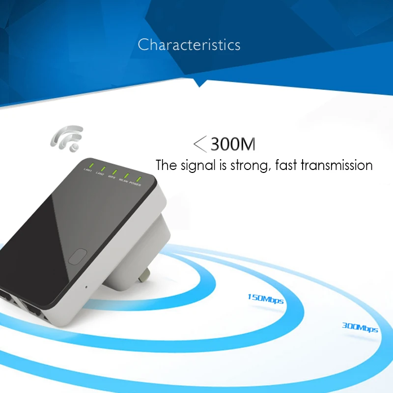 Extensor de Faixa 300mbps sem Fio Vonets Mini Wifi Rede Roteador Repetidor Amplificador Sinal ue - Eua uk Plug Wr02 - Imagem 3