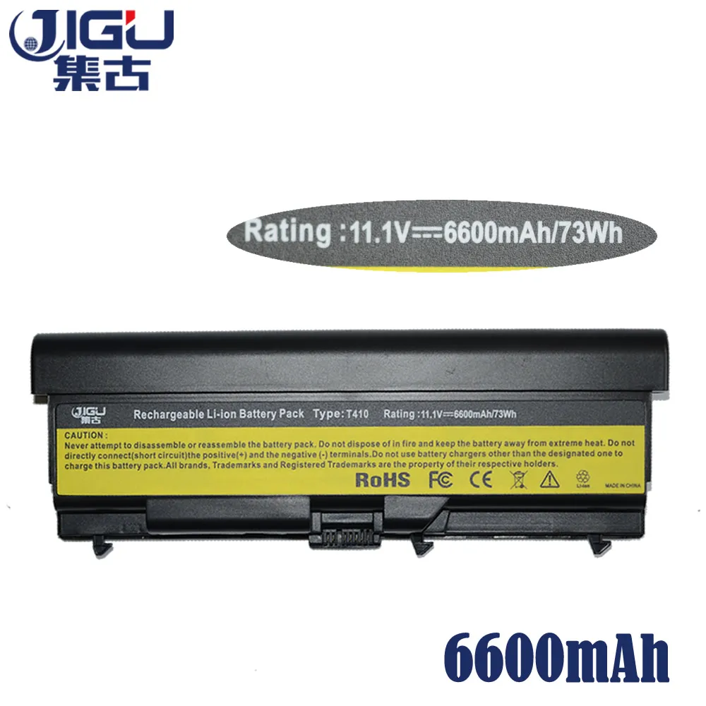 JIGU Laptop Battery For Lenovo ThinkPad L421 L510 L512 L520 SL410 SL410k SL510 T410 T410i T420 T510 T510i T520 T520i W510|laptop battery for