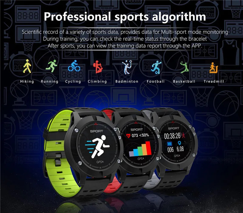 

Altitude Thermometer Cycling GPS Watch Andriod Ios Women's Heartbeat Smartwatch Multi Sport Outdoor Watches Men Clock Russian