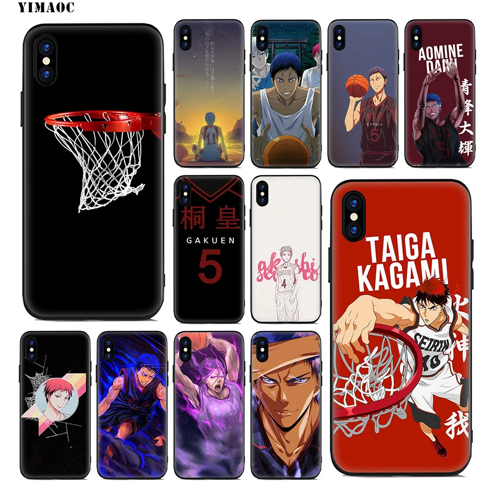Мягкий силиконовый чехол для баскетбола YIMAOC Kuroko iPhone 11 Pro Xr Xs Max X или 10 8 7 6 6S Plus 5 5S SE |