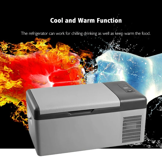 

15L 40W Car Refrigerator LED Digital Display APP Control Quick Refrigeration AC / DC Portable for Car Home Picnic Camping Party