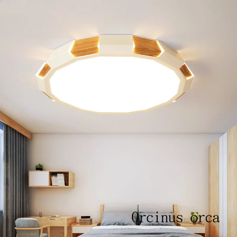 

Modern minimalist color splicing led ceiling lamp living room bedroom Nordic creative personality circular ceiling lamp