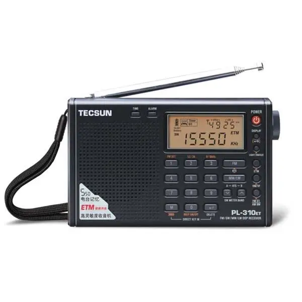 새로운 Tecsun PL310ET 휴대용 라디오 디지털 복조기 풀 밴드 FM/AM 스테레오 수신기 TECSUN PL-310