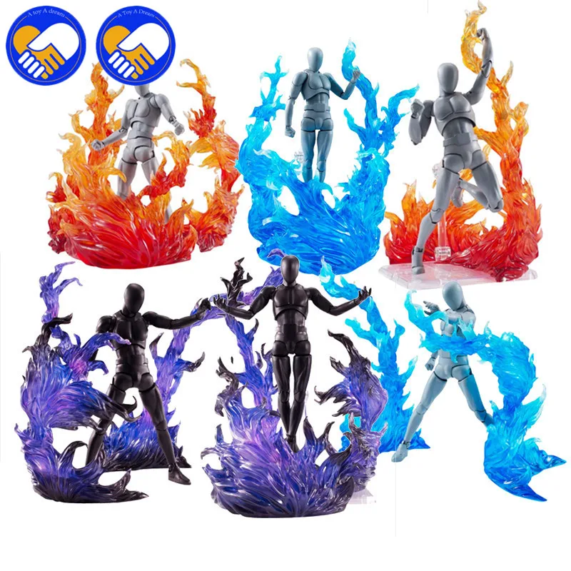 

Flame Efeect Impact flamboyance Accessories For Saint Seiya Dragon Ball Anime Action Figure Robot Scene Decoration Model Toys