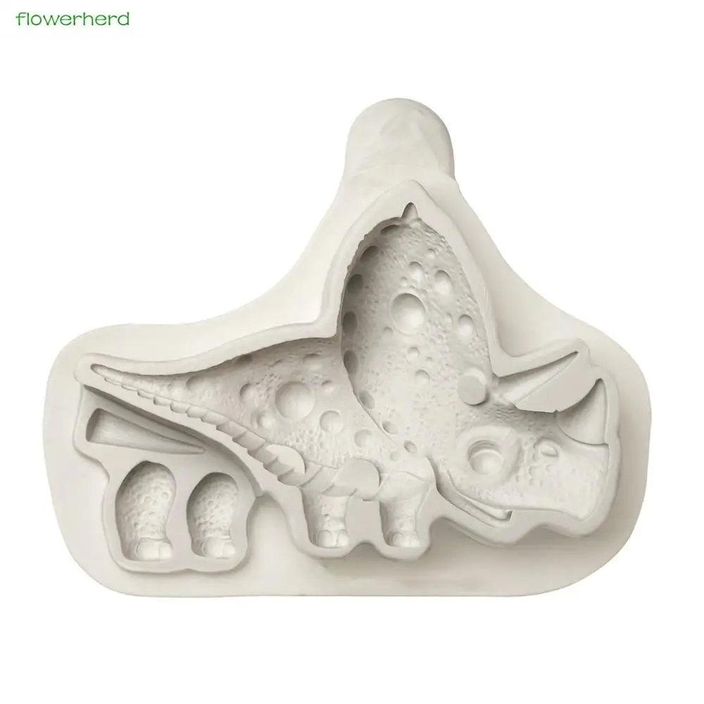 

Triceratops Silicone Mold Cute Dinosaur Silicone Cake Mold Fondant Cake Decorating Tools Cake Tools Silicone Mold for Kids Party
