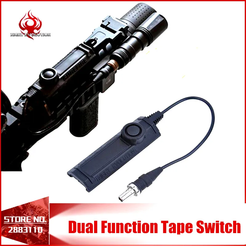 Always Brighting Night Evolution Softair Flashlight Accessory Remote Light Tail Dual Switch