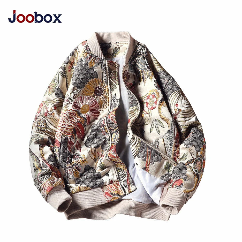 2019 Sping Luxury Japanese Embroidery Men Jacket Coat Man Loose Hip Hop Streetwear Men Jacket Coat Bomber Jacket Men Clothes