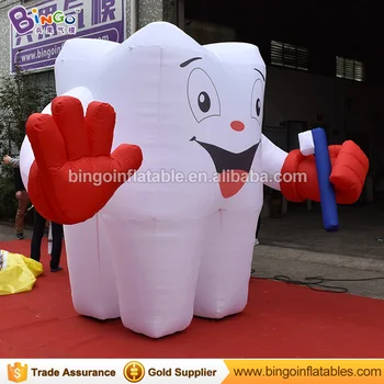 

Advertising Inflatable Tooth Model 2.5M Inflatable Tooth Balloon with Toothbrush Customized Teeth Model for Dentist N Health toy
