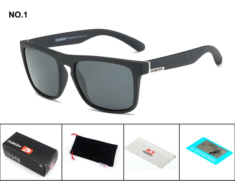 DUBERY, поляризационные солнцезащитные очки, мужские авиаторные очки для вождения, мужские солнцезащитные очки, Ретро стиль, дешевые, Роскошные, брендовые, дизайнерские очки - Цвет линз: NO.1