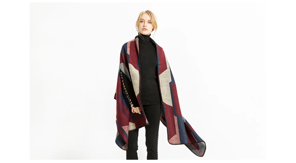 Women Warm Poncho (6)