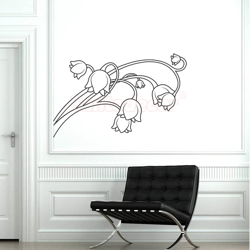 Stickers Lucky Fleurs Muget Vinyl Wall Decor Living Room Wall Art Decal Kids Room Home Decor Poster House Decoration 40cm X 80cm Wall Stickers Aliexpress