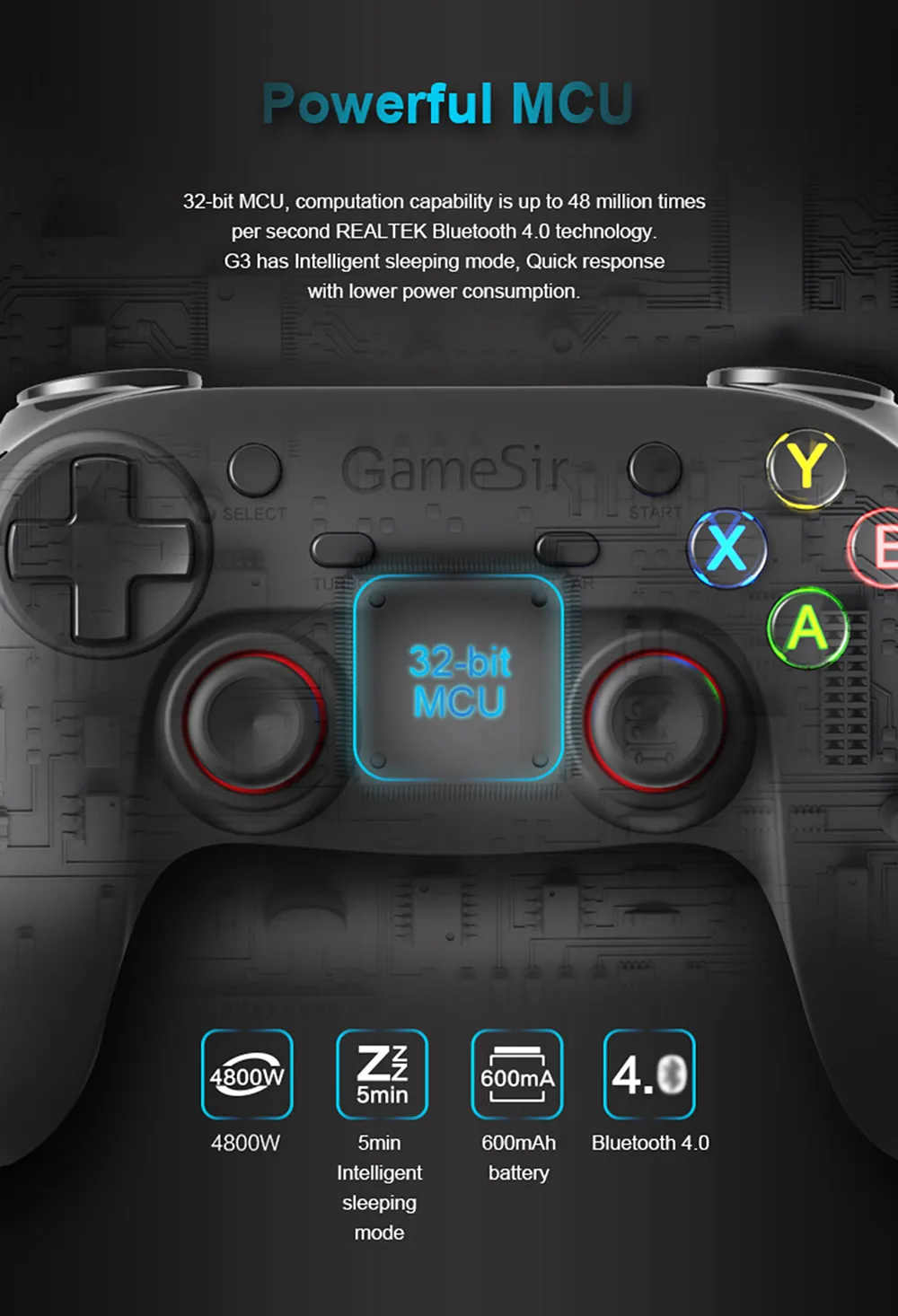 GameSir G3s Bluetooth беспроводной игровой контроллер геймпад для ПК Android телефон Windows PS3 samsung планшет gear VR игровой джойстик