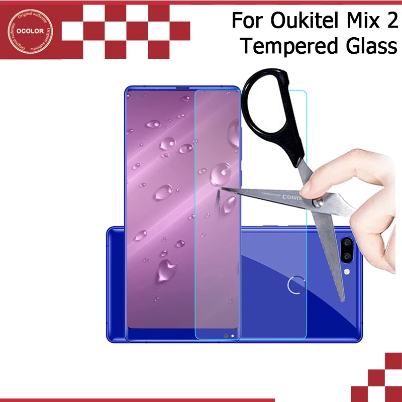 

ocolor For Oukitel Mix 2 Tempered Glass Film Ultra-Thin Front Glass Screen Protector For Oukitel Mix 2 Mobile Phone Accessories