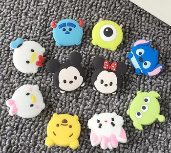 

20 pcs cartoon mix mickey minnie PVC Flatback Character Planar Resin DIY Craft Accessories E-18