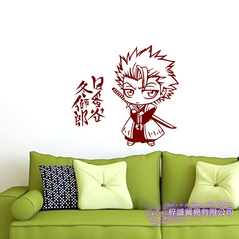 Аниме BLEACH Автомобильная наклейка Hitsugaya Toushirou Наклейка на стену с героями