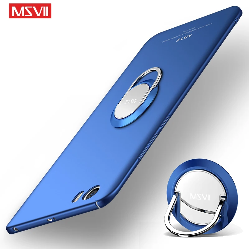 

MSVII Cover For Xiaomi Mi 5 Case Finger Ring Matte Cases For Xiaomi Mi 5S 5X A1 Case Car Holder Cover For Xiaomi Mi5 Mi A1 Cases