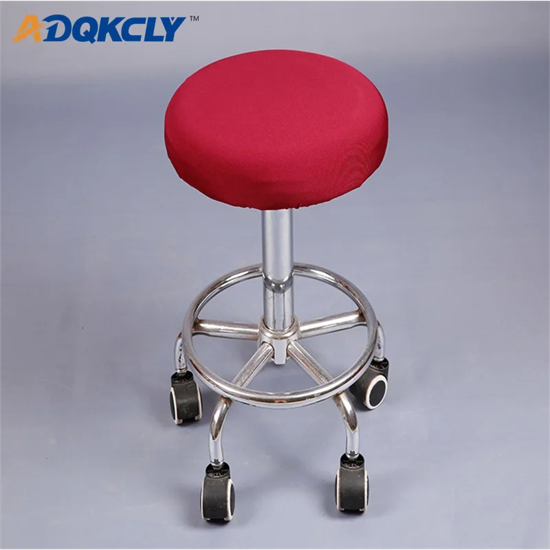 

ADQKCLY Lifting Round Stool Bar Chair Cover 100% Polyester Elastic Stretch Cover for Round Bar Stool Washable 2pcs/lot Case