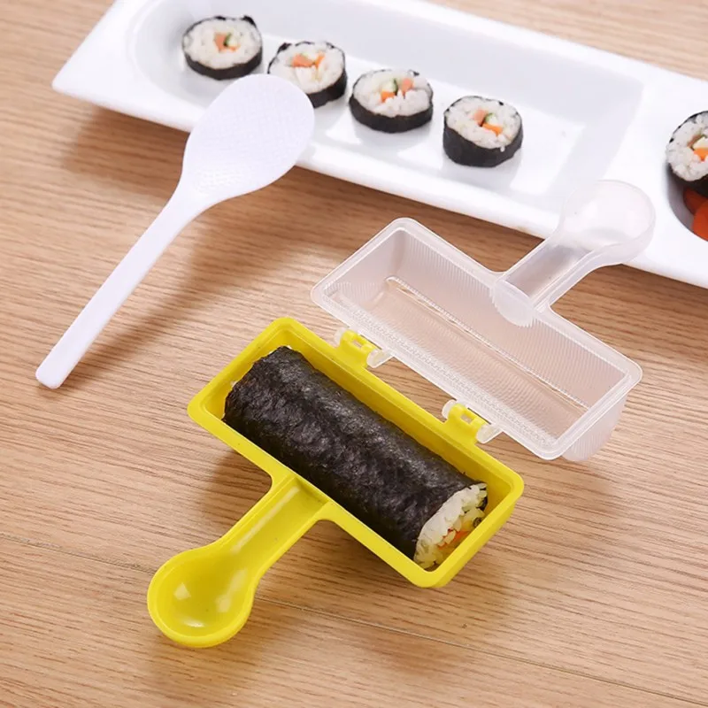 

2019 DIY Rice Roller Magic Sushi Roll Maker Mold Perfect Cutter Easy Sushi Making Machine Kitchen Gadget