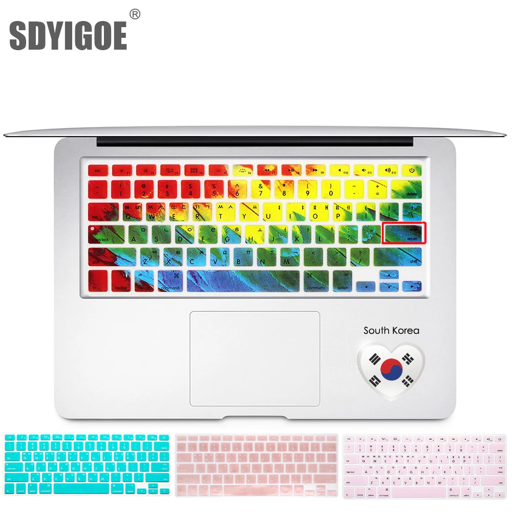 Чехол для клавиатуры в Корейском стиле Mac Book Air pro13 15 дюймов A1466 A1278 A1502 Retina чехол