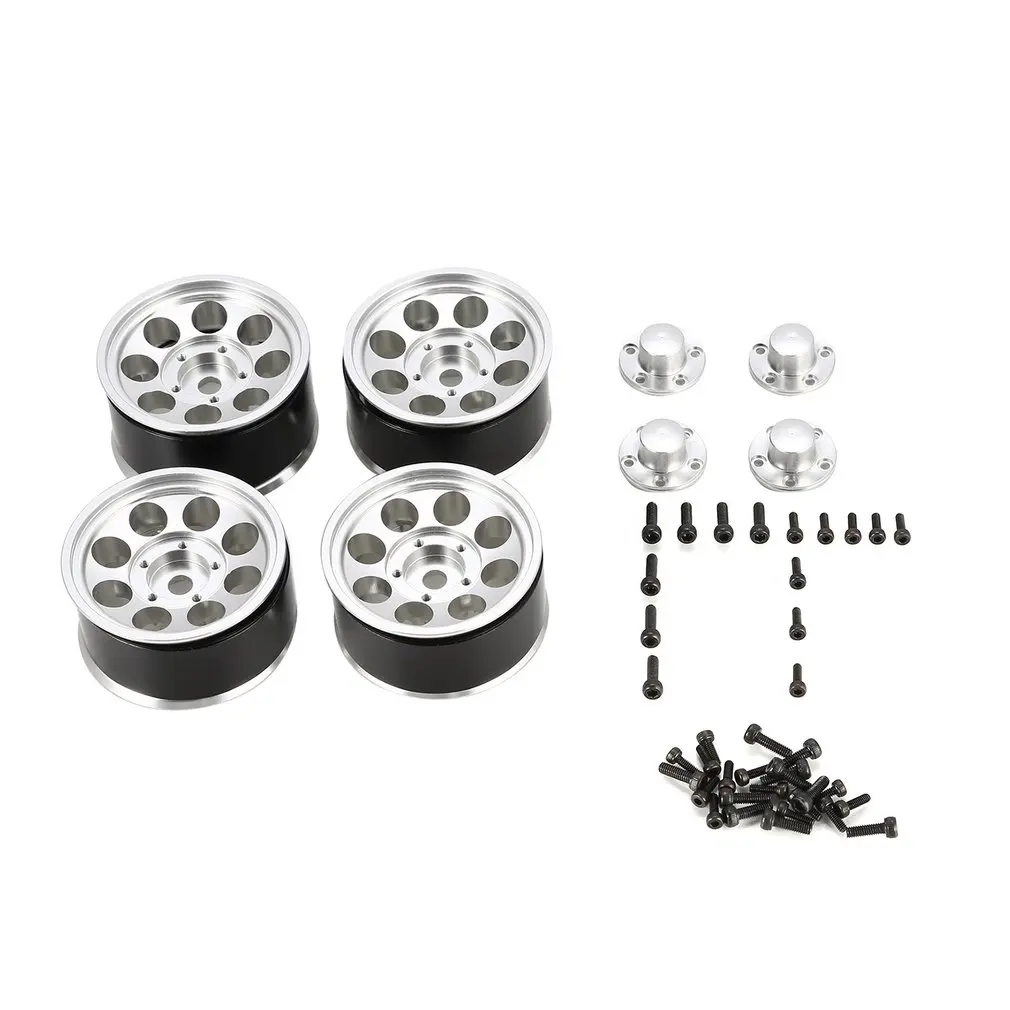 

AUSTARHOBBY AX516 4PCS 1.55 Inch RC Car Aluminum Alloy Wheel Rim for Axial SCX10 90046 D90 TF2 Tamiya 1/10 RC Crawler