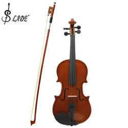 Слейд 4/4 скрипки лук конского волоса деревянной ручкой пластик ручка смычок для скрипки скрипичные принадлежности Инструменты