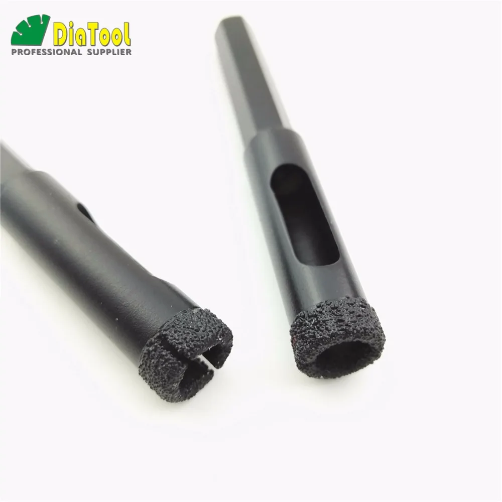 2pcs Dia 12mm Hexagon Shank Vacuum Brazed Diamond drilling core bits drill bits Hole saw for granite marble tile masonry